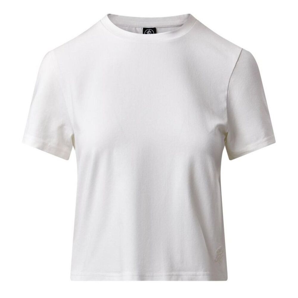 Gym King Womens/Ladies Victory Capped Sleeved Crop T-Shirt / White